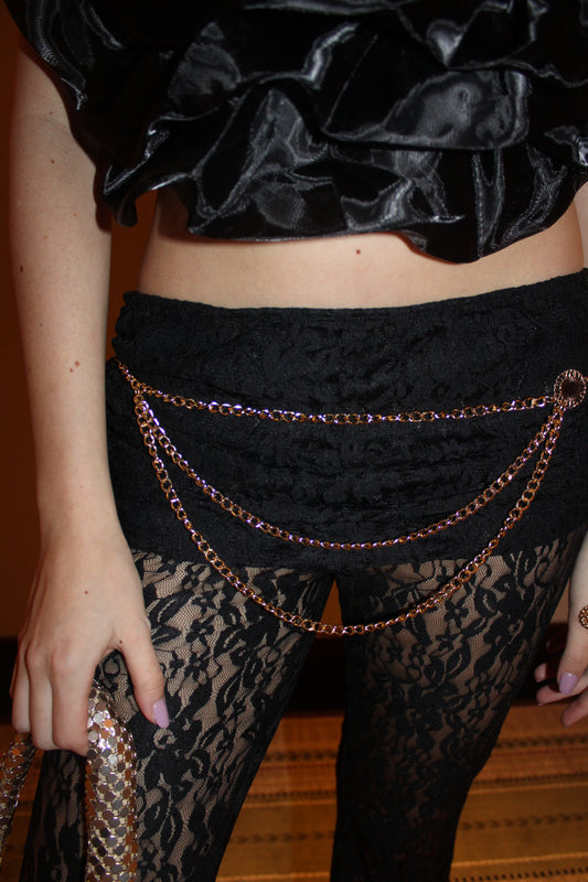 Ariella gold chain belt